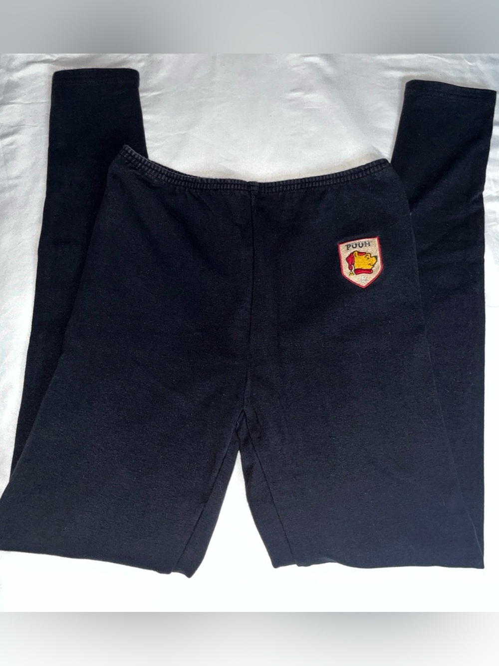 Vintage Disney Winnie the Pooh Sweatpants Jogger Legging Pants Womens Medium Blk